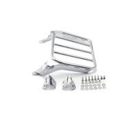 Cojín portaequipajes Compatible para Harley Softail Fat Boy Breakout 18-24, respaldo pasajero desmontable cromado negro, portaequipajes Respaldo del pasajero extraíble(Luggage rack Chrome)