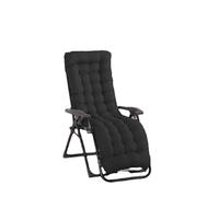 Cojín portátil de color simple, cómodo, para sofá de jardín, cojín para silla mecedora al aire libre, 170 x 50 cm, color negro, perfecto para muebles de terraza y balcón