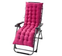 Cojín portátil para silla de estar al aire libre, cómodo tapete de repuesto para banco de jardín, plegable y ligero, ideal para camping, patio, uso interior y exterior (rosa, 155 x 53 cm)