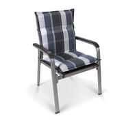 Cojín Prato funda de sillón de jardín de respaldo bajo poliéster 50x100x8cm Blumfeldt