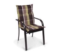 Cojín Prato funda de sillón de jardín de respaldo bajo poliéster 50x100x8cm Blumfeldt