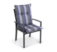 Cojín Prato funda de sillón de jardín de respaldo bajo poliéster 50x100x8cm Blumfeldt