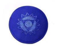 Cojín puramente hecho a mano for cuenco de canto tibetano y cuenco de cristal, alfombrilla de cuenco de sonido de Buda de tela for meditación de yoga y curación de sonido (Color : Dark Blue_16CM)