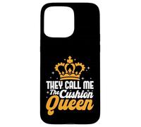 Cojín Queen Crown Design Carcasa para iPhone 15 Pro MAX