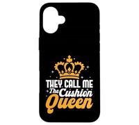 Cojín Queen Crown Design Carcasa para iPhone 16 Plus