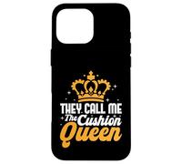Cojín Queen Crown Design Carcasa para iPhone 16 Pro MAX