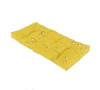 Cojín rectangular impermeable de 8 cm de grosor para exteriores e interiores, para columpios de jardín, porche, muebles, color amarillo, 200 x 60 cm, ideal para asientos de patio y terraza