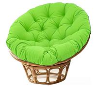 Cojín redondo colgante para mecedora y cuna, cómodo cojín de nido de pájaro, cojín decorativo suave para uso en interiores y exteriores, color verde