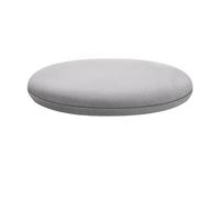 Cojín redondo de espuma viscoelástica para silla con núcleo de látex para soporte del coxis, parte inferior antideslizante y funda extraíble, cojín de asiento para bistró, oficina y comedor (gris