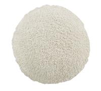 Cojín redondo efecto borreguito color crudo D. 45 cm