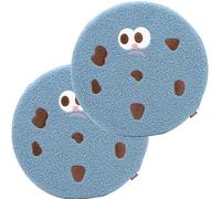 Cojín Redondo for Silla, 40cm, Cojín de Suelo Extraíble for Sillas, Taburetes, Salón, Jardín, Oficina(Blue,2PCS:40cm/16IN)