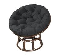 Cojín redondo lavable para silla de jardín, cojín giratorio de mimbre, 110 x 110 cm de grosor, comodidad y estilo al aire libre