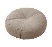 Cojín Redondo para El Suelo, Ideal para Meditación Y Uso en Interiores Y Exteriores, Gris Claro, Individual
