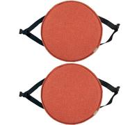 Cojín redondo para silla Cojín redondo para asiento, 1/2/4pcs Cojín redondo para taburete alto Cojín redondo antideslizante para silla con correas elásticas Hebillas ( Color : 4# , Size : 2PCS_30CM/11