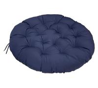 Cojín Redondo para Silla Colgante, Relleno De Algodón PP De 60 X 60 Cm, Cojín Ergonómico para Exterior, Accesorio para Hamaca De Jardín (Navy 80x80cm)