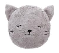 Atmosphera Cojín infantil redondo Gato piel sintética 28 cm