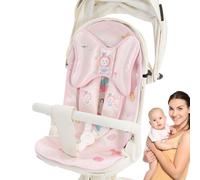 Cojín refrescante para asiento de coche de bebé, cojín refrescante para cochecito y asiento de coche, tejido helado transpirable con gel lavable y aireación para comodidad y protección térmica