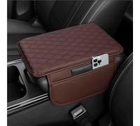 Cojín Reposabrazos Coche para Audi A6 C9 Avant 2024 2025 2026, Cuero PU Coche Center Console Mat Antiarañazos Impermeable Protector Consola Central Accesorios,D/Brown