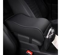 Cojín Reposabrazos Coche para Seat Arona 2018-2026 Almohadilla Reposabrazos Auto con Bolsillo Lateral Accesorios Interior Soporte Brazo Confort,Black Style