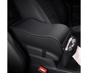 Cojín Reposabrazos Coche para Seat Arona 2018-2026 Almohadilla Reposabrazos Auto con Bolsillo Lateral Accesorios Interior Soporte Brazo Confort,Black Style
