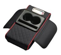 Cojín Reposabrazos Coche para Seat Arona (KJ7 2017-2025 2026),Almohadilla De Consola Central con Portavasos Doble,Soporte Caja De Pañuelos,Cuero PU