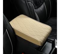 Cojín Reposabrazos Cuero Coche para Seat Arona FR 2018-2024, Universal Funda Protectora Consola Central, Apoyabrazos Asiento Accesorios for SUV/Truck/Vehicle, B/Beige