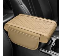 CojíN Reposabrazos De Coche para Jeep Avenger/EV/Hybride/4XE/4X4 2023-2025, Funda Alfombrilla del AutomóVil Central Consola Apoyabrazos Impermeable Accesorios,F/Beige- 32 * 18 * 5cm