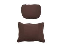 Cojin Reposacabezas Coche Adecuado para Porsche Car Neck Pillow Memory Pillows Reposacabezas Cojín lumbar suave Soporte de espalda Reposacabezas Coche(1 set red Brown)