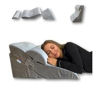 Cojín Respaldo Cama y Sofa de 3 Piezas - Multiposición- Certificada OEKO Tex y CertiPUR- Cojin Lectura Cama, Cuña Antireflujo Adulto, Wedge Pillow, Cojin de Lectura, Almohada Cuña- Funda Lavable.