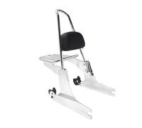 Cojín Respaldos Portaequipajes con respaldo desmontable para Davidson para modelos para Dyna 2007-2016 Piezas de motocicleta negro 2014
