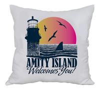 Tiburon cojin cuadrado amity island envasado vacio