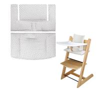 Cojín Silla Alta, Suave y cómodo, con Bonitos gráficos, cojín de bebé para Tripp Trapp Hace Que Sentarse al bebé Sea más Seguro y cómodo (Beige Little Star)