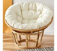 Cojin Silla Colgante Huevo, CojíN Redondo para Silla De Patio JardíN Terraza SillóN Columpio De RatáN Mimbre Huevo Silla Colgante Hamaca Silla Colgante CojíN (A 90x90cm)