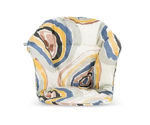 Cojín Stokke Clikk, Círculos - Compatible con la Trona Stokke Clikk - Proporciona apoyo al bebé - Hecha con Algodón orgánico - Reversible y lavable a máquina - Para niños de 6 a 36 meses