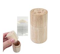 Cojín suave, cojín de aguja, herramienta de de swing de bolas, almohadilla de aguja para hacerlo usted mismo, de almacenamiento para agujas de madera, lindo con una tapa de artesanía