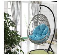 Silla Colgante Huevo Cojín,Cojín Suave de Engrosamiento para Columpio Colgante - Silla Colgante Cojín con Mimbre Hamaca Jardín - Tamaño 90 * 120cm (Sin Silla Colgante)