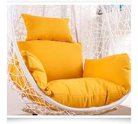 Cojín Suave for Silla Colgante de Patio, for Exterior e Interior, con Forma Huevo, for y jardín, Color Caqui(Yellow,with Cotton)