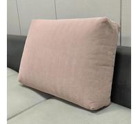 Cojín suave para la espalda para sofá y cama, funda extraíble, almohada lumbar 60/70/80/90 cm, almohada de cabecero, cojín de pared, tamaño A7 (80 x 50 x 18 cm)