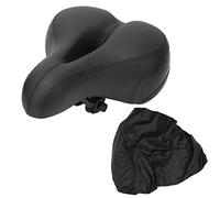 Cojín Suave para sillín de Bicicleta, sillín de Bicicleta cómodo e Impermeable con Cubierta contra la Lluvia, Asiento con Espuma viscoelástica y absorción de Impactos para biciclet