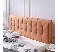 Cojín tapizado de terciopelo de gran tamaño con soporte de respaldo, almohada de pared extraíble con funda