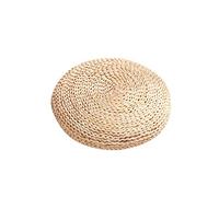 Cojín tatami - Almohadas redondas de asiento tejidas | Cómoda almohada de