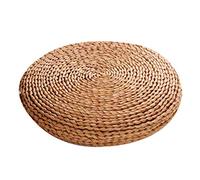 Cojín tatami - Almohadas redondas de asiento tejidas | Cómoda almohada de tatami tejida natural | Cojín de meditación de yoga con cola de maíz, cáscara de maíz | Accesorios para el hogar, almohada de
