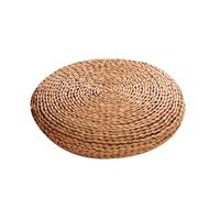 Cojín tatami - Almohadas redondas de asiento tejidas | Cómoda almohada de tatami tejida natural | Cojín de meditación de yoga con cola de maíz, cáscara de maíz | Accesorios para el hogar, almohada de