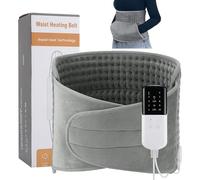 Cojín térmico con apagado automático, con correa para la cintura y 10 niveles de calor, manta térmica con bolso para espalda, cuello, hombros, vientre, lavable a máquina