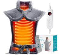 Cojín térmico para aliviar el dolor de espalda, almohadilla térmica ponderada de 24 "x 33"