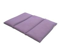 Cojín térmico para la espalda o el vientre 40x30 cm malva - Saco térmico de calor con semillas - Para microondas y horno - Semillas de lino