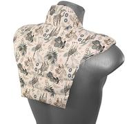 Cojín térmico para las vértebras cervicales - Cuello+hombros+espalda. Algodón biológico animales salvajes. Almohada térmica cervical con semillas de grosella. Saco caliente y frio. Cojín de nuca