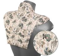 Cojín térmico para las vértebras cervicales - Cuello+hombros+espalda. Algodón biológico animales salvajes. Cojín con pepitas de uva. Cojín de nuca. Saco de calor y frio con semillas