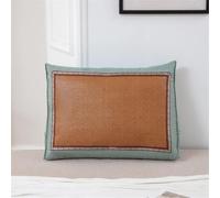 Cojín Triangular Grande para Cabecero: Respaldo Ergonómico para Lectura, Soporte Lumbar para Reposo En Cama, Almohadón Cómodo para Leer Y Relajarse. Green 100X50X20CM