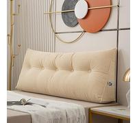 Cojín triangular para cabecero de cama, 100 x 50 x 20 cm, suave, grande, cómodo, almohadas de lectura para camas, sofás, almohada de apoyo lumbar para la espalda, cojines de cuña para dormitorio